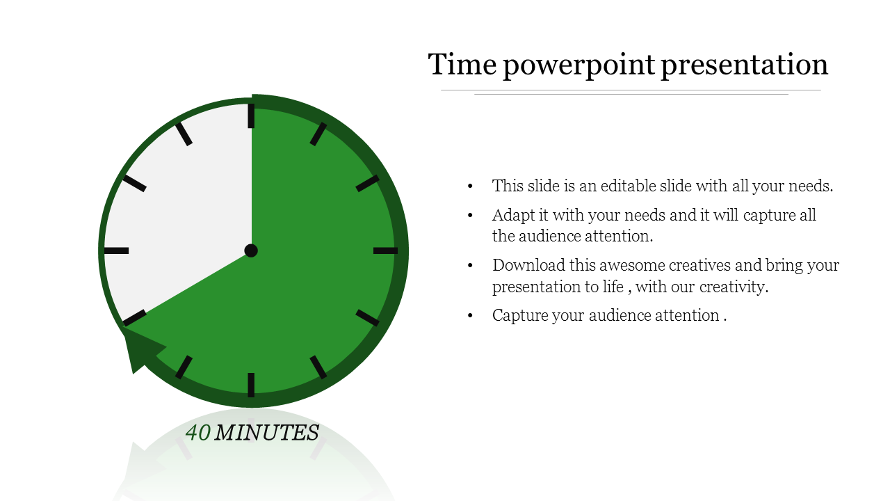 Free - Make Use Of Our Time PowerPoint Template For Presentation